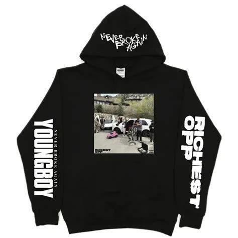 Nba Youngboy Never Broke Again The Richest Opp Pullover Hoodie Unisex S