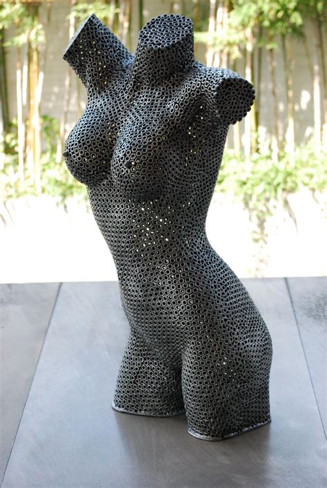 Lady Torso Grote 80cms Hoge Abstract Metal Sculpture Grote Etsy