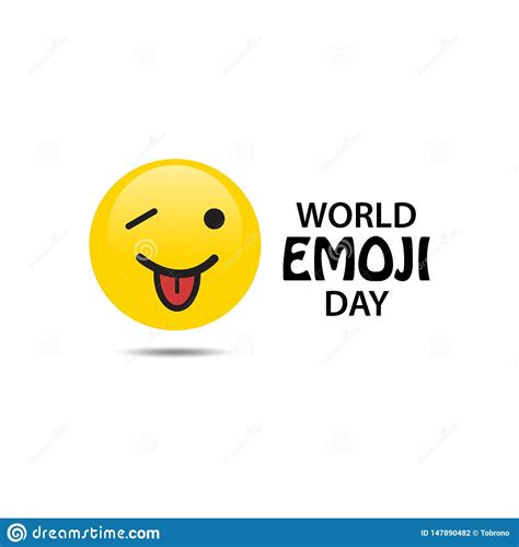 World Emoji Day Vector Template Design Illustration Stock Vector