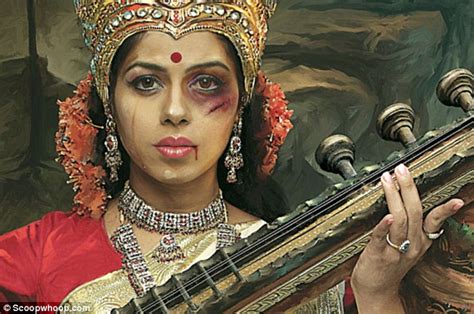 Shocking Images Of Battered And Bruised Hindu Goddesses Unveiled To