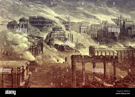 El Gran Incendio De Roma 64 Ad Fotografía De Stock Alamy