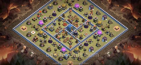 Best War Base TH12 With Link Anti Everything Hybrid Town Hall Level