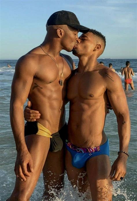 Shirtless Male Muscular Beefcake Gay Interest Men Kissing Shower Photo