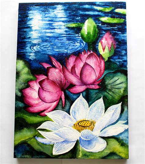 Lotus Flower Painting Tutorial Best Flower Site