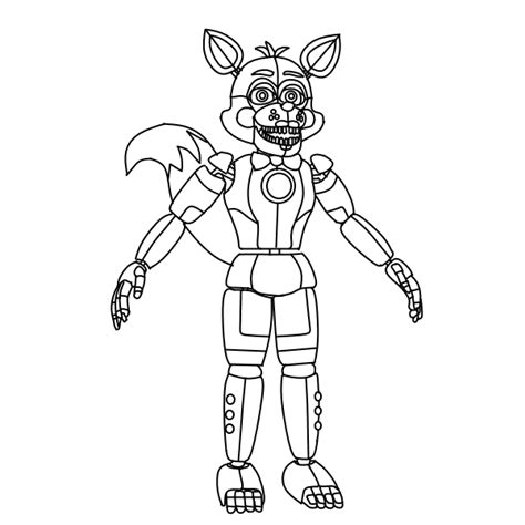 #that would be great #set the stage #fnaf #five nights at freddy's #fnaf sister location #fnaf funtime foxy #bright colors #repetition #blue screen error #body horror #art #hey so friendly. Foxy Coloring Page at GetColorings.com | Free printable ...