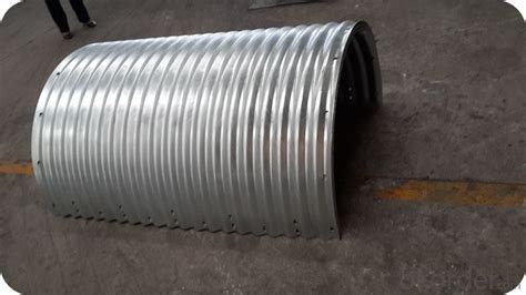 Ce Certificated Large Corrugated Galvanized Steel Pipe Culvert Used In