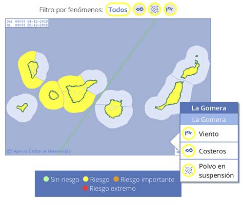 La Gomera Island Canary Islands Weather Warnings For Christmas Eve 2018