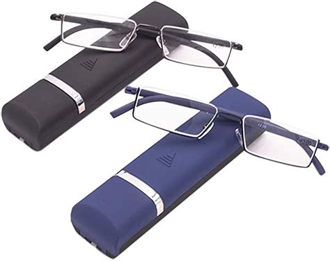 kokobin 2 pairs reading glasses with ultralight tr90 frame reading rectangle for metal frame