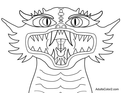 Fierce Dragon Coloring Pages Adult Coloring Pages