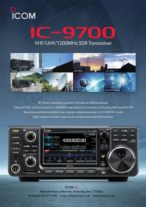 The Ic Is The First Vhf Uhf Mhz Transceiver With Contest Level Performance Which