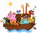Banco de Imágenes Gratis: El Arca de Noé con todos sus animalitos por ...