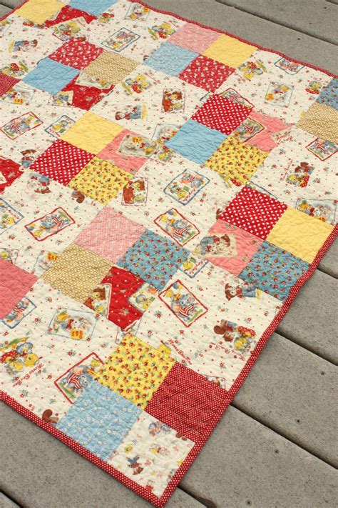 Simple Four Patch Baby Quilt Patch Quilt Baby Girl Quilts Quilts