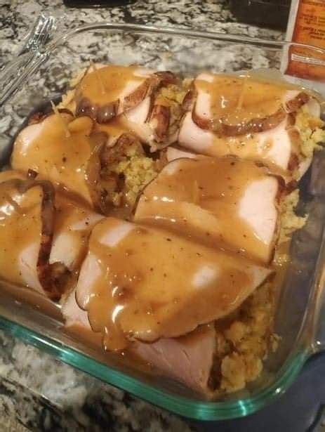 Thick Sliced Deli Turkey Stuffing And Campbells Dairy Free Turkey