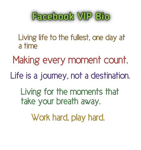 Facebook VIP Bio Stylish