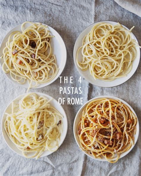 The 4 Pastas Of Rome The Kitchy Kitchen