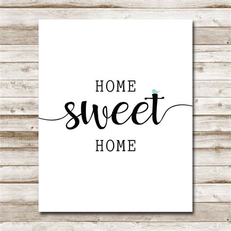 Home Sweet Home Printable Farmhouse Print 5x7 8x10 11x14 16x20 Etsy