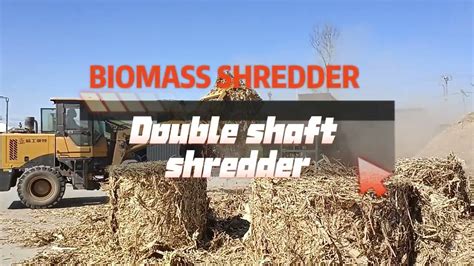 Biomass Shredder Shredding Straw Corn Stalk Rice Straw Sugarcane Leaf