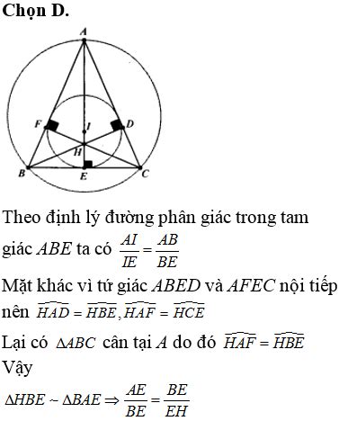 Trong mặt phẳng với hệ trục tọa độ Oxy cho tam giác ABC cân tại A