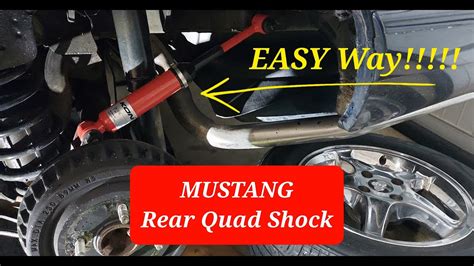 Rear Quad Shock Foxbody Mustang Easy Way Simple Hand Tools