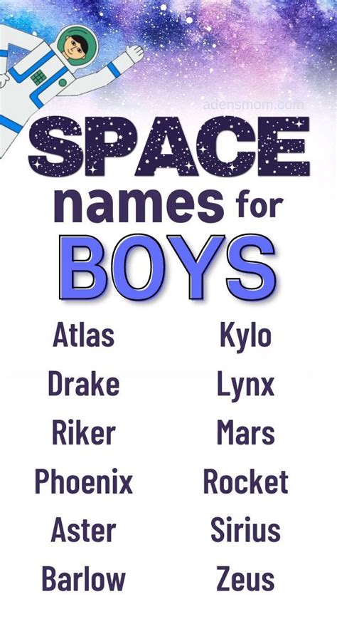 83 Space Names For Babies That Are Actually Cool Artofit