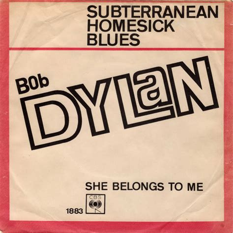 Bob Dylan Subterranean Homesick Blues 1965 Vinyl Discogs