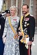 Crown Prince Haakon and Crown Princess Mette-Marit of Norway stood ...