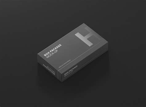 Download Package Box Mock-Up - Wide / Flat Rectangle - Premium and ...