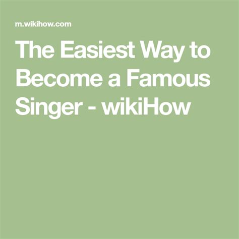 How To Become A Famous Singer Famous Singers Singer Famous