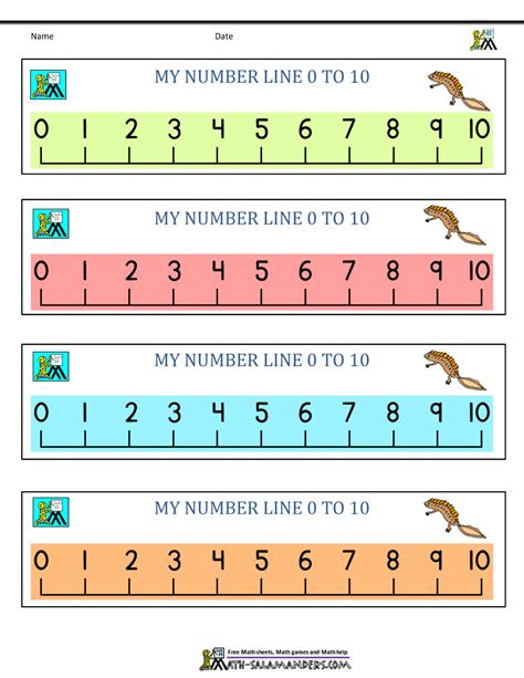 8 Best Kindergarten Number Line Printable 0 20 Printableecom 10 Best