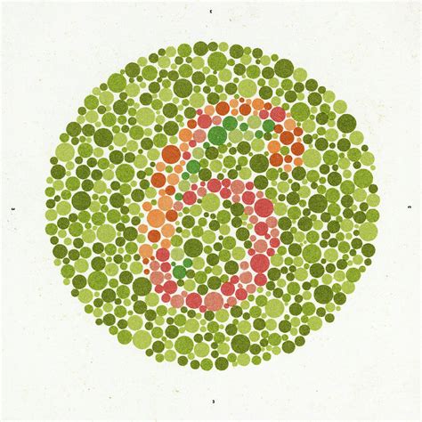 No 6 Eight Ishihara Charts For Testing Colour Blindness Painting By