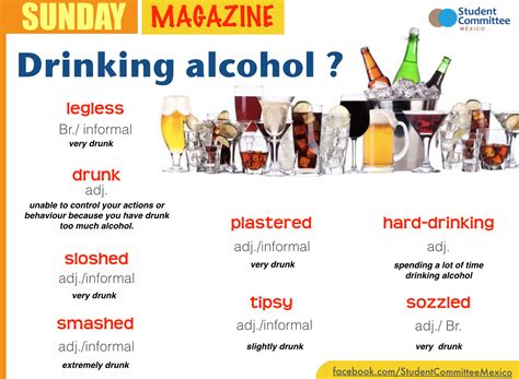 Drinking Alcohol Sunday Magazine English Vocabulary Words Learning