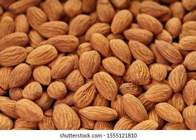 Food Background Almond Nut Texture Closeup Stock Photo