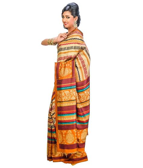 indian saree mandir multi art silk saree buy indian saree mandir multi art silk saree online