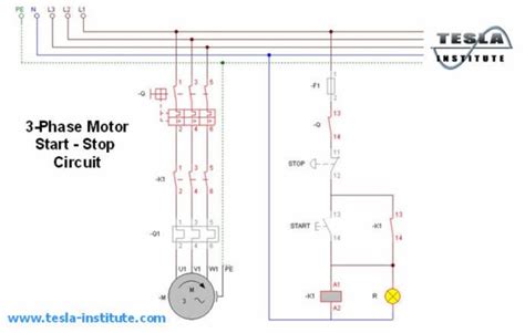 motor start stop circuit