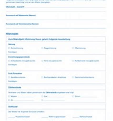 Protokolle zur wohnungsübergabe, wohnungsabnahme müssen nicht unterschrieben werden. Wohnungsüberagabe-Protokoll Vorlage gratis Download