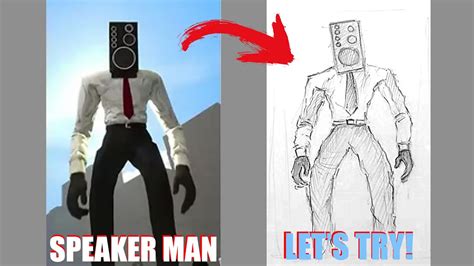How To Draw Skibidi Toilet Speaker Man YouTube