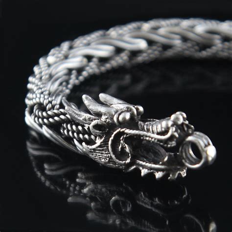 Dragon Chain 925 Sterling Silver Men Necklace 18 To 30 In Vy Jewelry