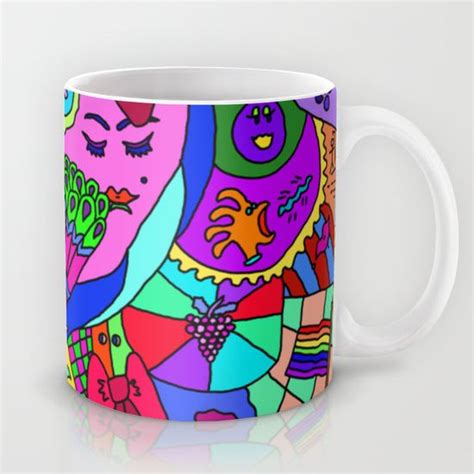 Abstract 27 Mug By Linda Tomei Mugs Bright Art Abstract