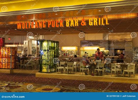 wolfgang puck bar and grill at mgm in las vegas nv on august 06 2013 editorial image image