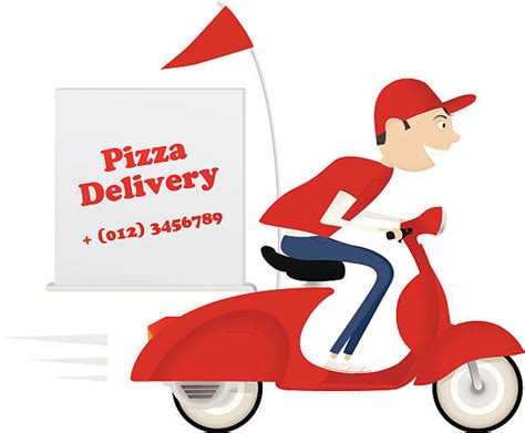 Pizza Delivery Guy Clip Art Vector Images And Illustrations Istock