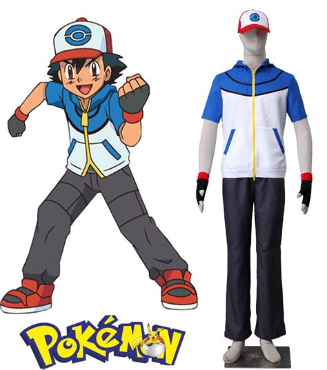 Pocket Monster Ash Ketchum Cosplay Costume Tailor Made In Anime