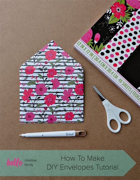 How To Make Diy Envelopes Tutorial Sew Creative Blog Diy And Craft
