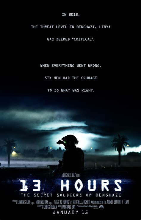 The secret soldiers of benghazi 2016. 13 Hours Posters Tease Intense Dramatic Patriotic Thriller