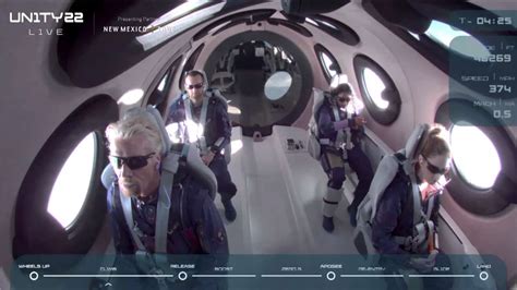 Richard Branson Virgin Galactic Crew Complete Historic Trip To The