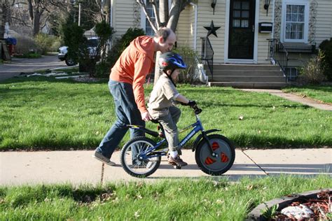 The first thing that comes to mind is a rusty tricycle or a bicycle with training wheels. The Carrot Seed: Learning to Ride a Bike...