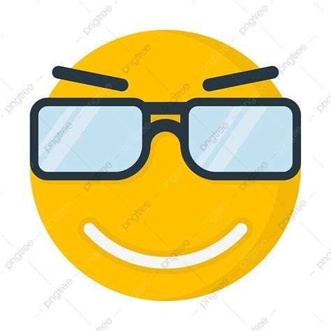 Cool Emoji Emoticon Goggles Smile Awesome Shades Cheerful Png And
