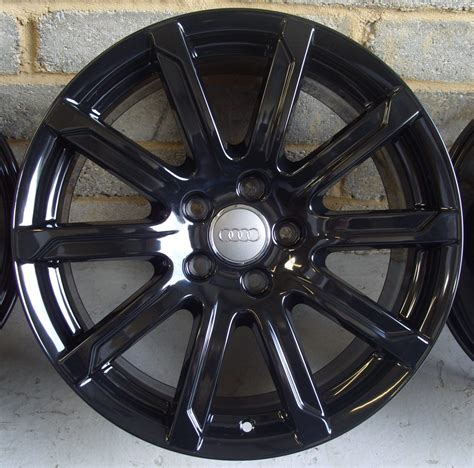 Audi Oem 10 Spoke Alloy Wheels Gloss Black 01795 599662