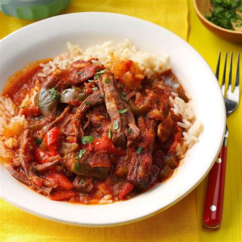 While this cuban dish typically calls for flank steak, i suggest using beef chuck roast instead because it has more fat, more flavor, and, most importantly. Cuban Ropa Vieja Recipe | Taste of Home