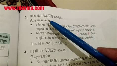 Tabel Akar Pangkat 3 Lengkap Riset