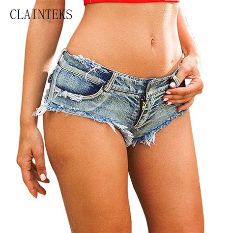 Sexy Denim Shorts Women Summer Hole Back Pockets Short Jeans Mini Hot Shorts For Vacation 2017